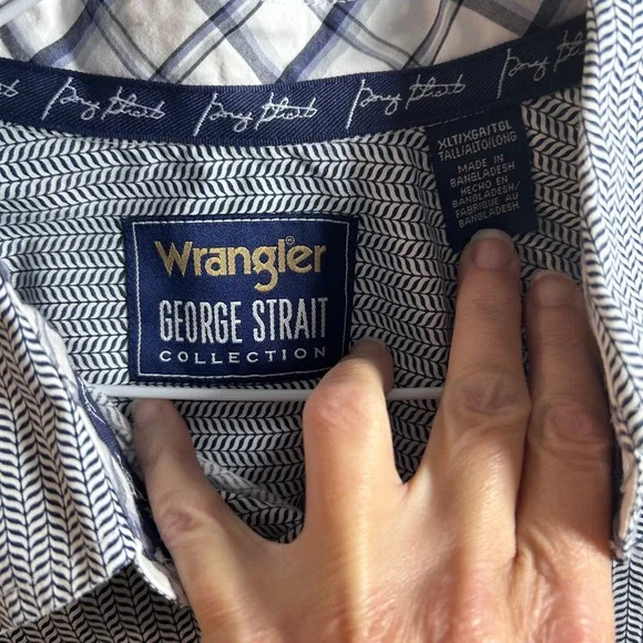 Wrangler‎ George Strait Collection Print Shirt XL Tall Western Cowboy - Picture 4 of 6